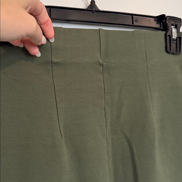 Olive Army Green Women's Pencil Skirt - Picture 6 of 7
